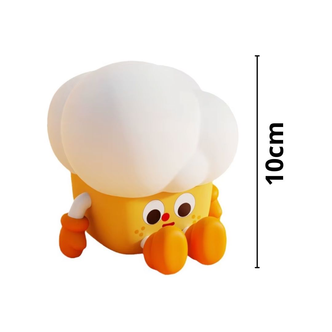 Luminária Touch em Silicone Popcorn Conceito Kids 