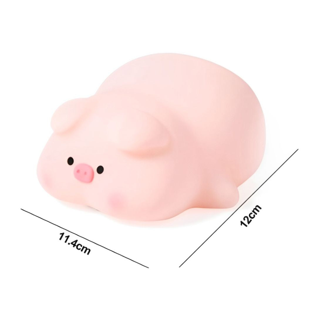 Luminária Touch em Silicone Porquinho Silicone - 0019 Conceito Kids 