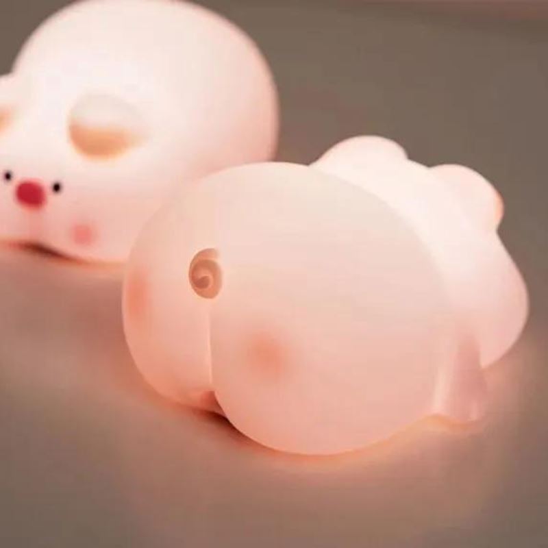 Luminária Touch em Silicone Porquinho Silicone - 0019 Conceito Kids 