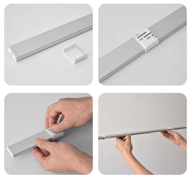 Luminária Tubular Flat com Sensor Led Slim (20cm) Sensorial - 0008 Conceito Kids 