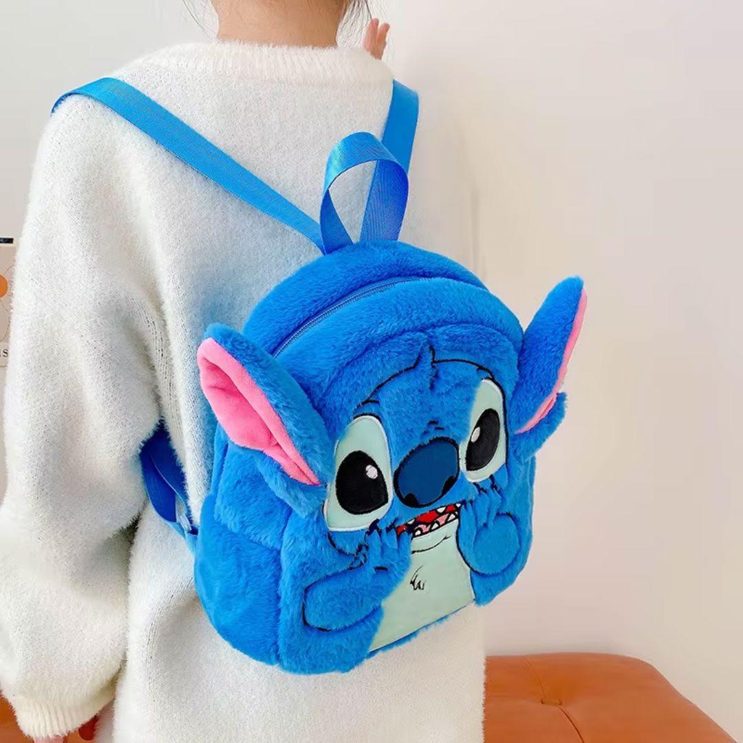 Mochila Bag em Pelúcia Stitch Kids 