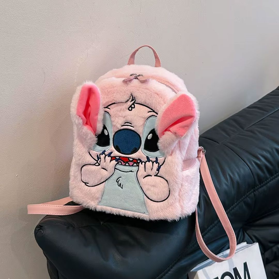 Mochila Bag em Pelúcia Stitch Kids 