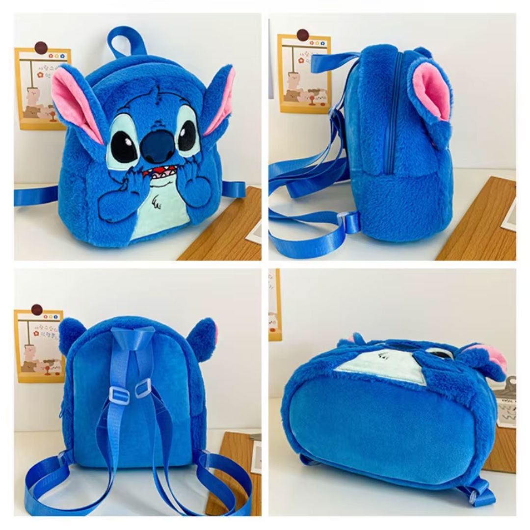 Mochila Bag em Pelúcia Stitch Kids 