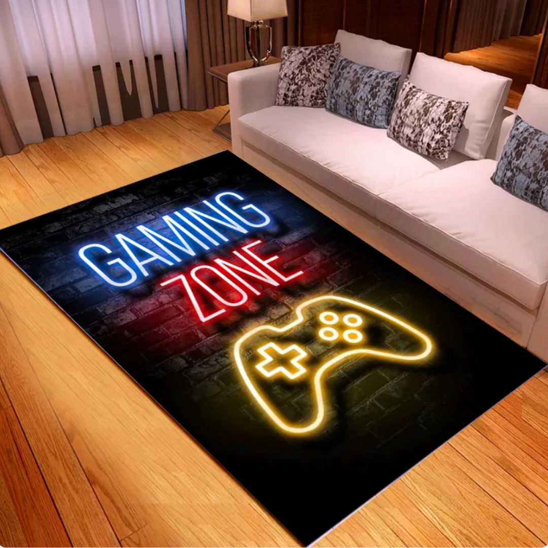 Tapete Decorativo Gaming Zone Tapete - 0003 Conceito Kids 1 80x120cm 