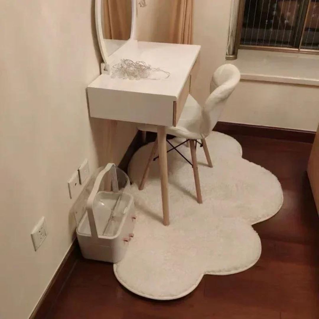 Tapete Redondo Decorativo Infantil Nuvem Felpudo para Quarto Tapete - 0023 Conceito Kids 