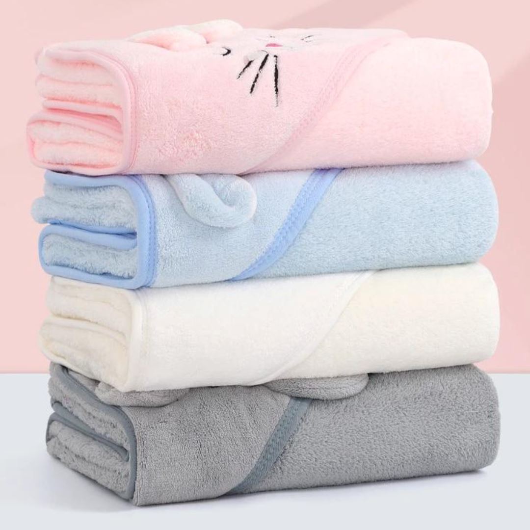 Toalha de Banho Bichinhos - Alta Absorção Banho - 0008 Conceito Kids 