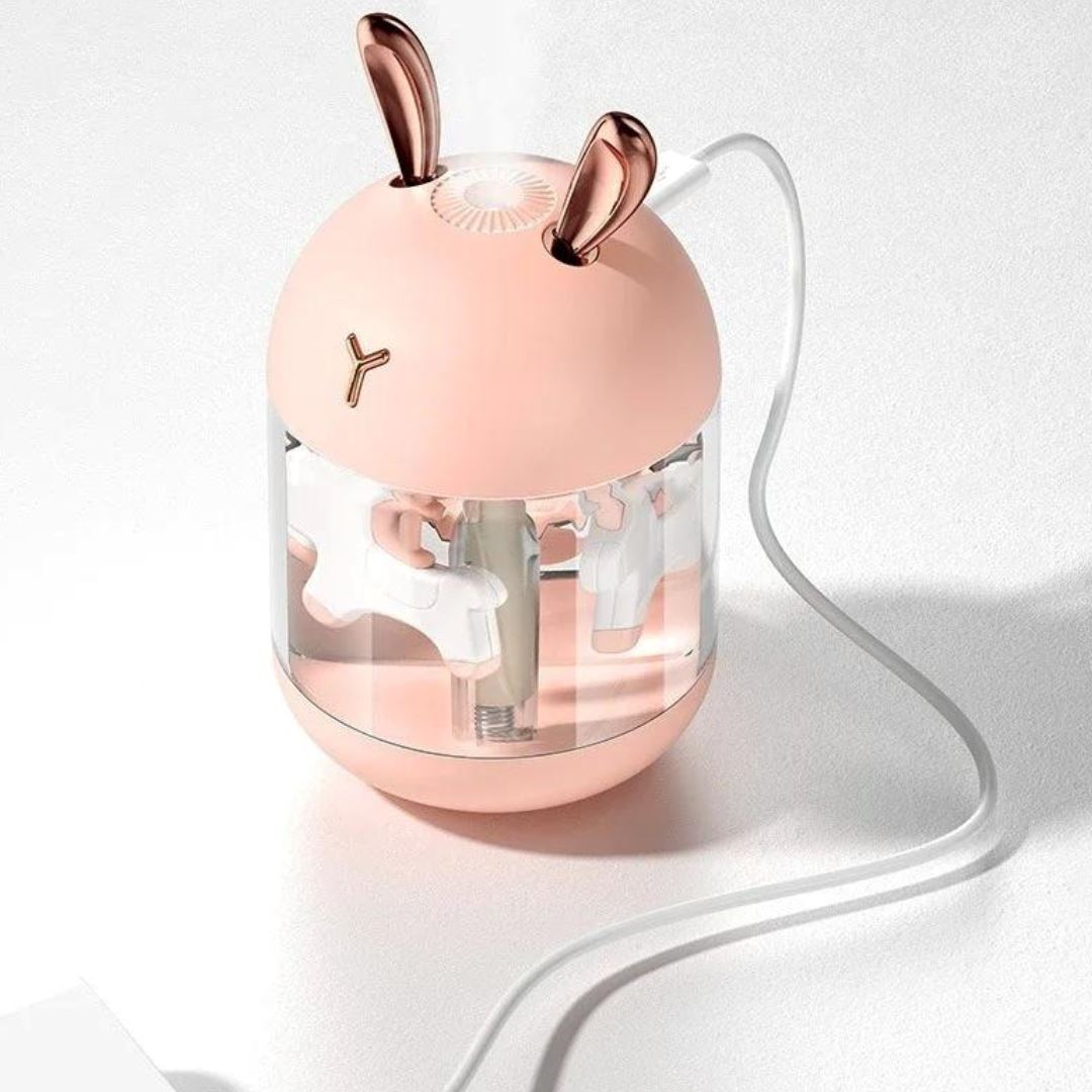 Umidificador Coelhinho USB Umido - 0002 Conceito Kids Rosa 